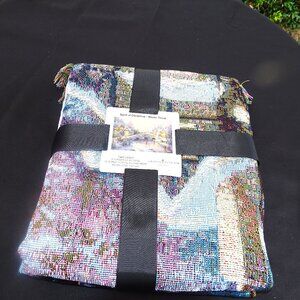 Thomas Kinkade "Spirit of Christmas" New Woven Throw